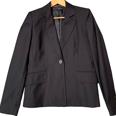 Винтаж: пиджак классический ANNE KLEIN. Черный. Оригинал.. . Одежда ручной работы - Ярмарка Мастеров Одежда ручной работы. Ярмарка Мастеров - ручная работа Винтаж: пиджак классический ANNE KLEIN. Черный. Оригинал.. Handmade.