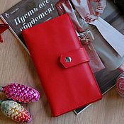 Красный кожаный рюкзак Бритни 27х24см