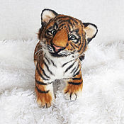 Куклы и игрушки handmade. Livemaster - original item Soft toys: Red tiger cub realistic toy. Handmade.