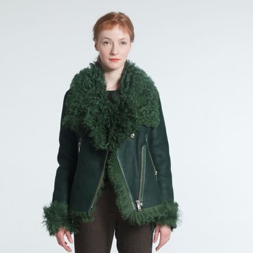 Дубленки ручной работы. Ярмарка Мастеров - ручная работа Дубленка косуха из тиградо (овчина) 55 см, 42-44 р-р, (арт. 55). Handmade.