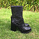Order Diana crocodile ankle boots. Exotic Workshop Python Fashion. Livemaster. . Ankle boots Фото №3