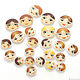 The cabochon is handmade.Face dolls 18 mm, Cabochons, Tolyatti,  Фото №1