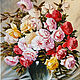 Картина маслом Розы Букет цветов картина с цветами натюрморт, Картины, Краснодар,  Фото №1