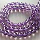Аметист Люкс  прозрачный 6-6,5 мм , бусины шар. Бусины. magic beads. Ярмарка Мастеров.  Фото №4