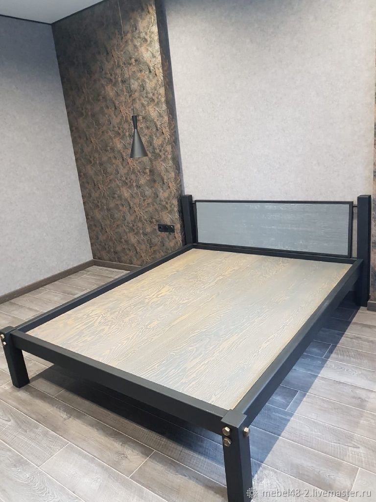 Кровать с брашированным деревом в интернет-магазине Ярмарка Мастеров по ...