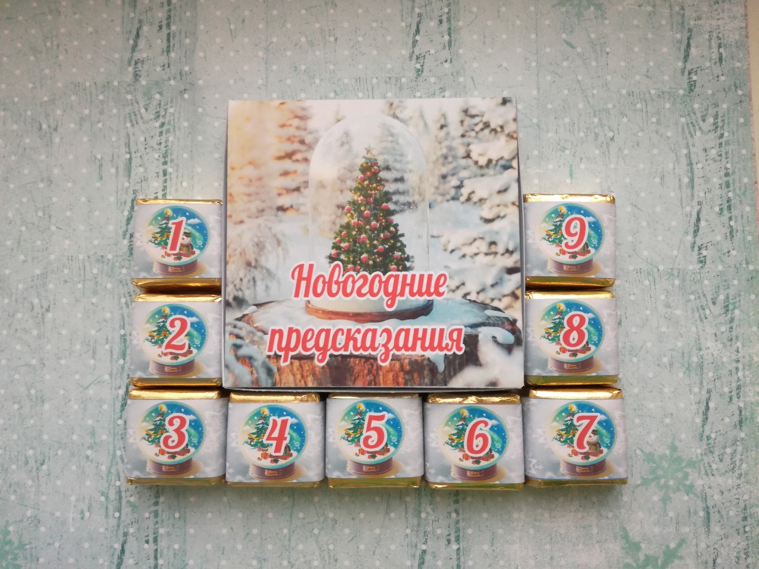 Шокобокс-коробочка конфет птичье молоко.