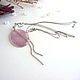 Order Delicate Pendant with Real Lilac Orchid Petals Rhodium Resin. WonderLand. Livemaster. . Pendants Фото №3