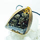Order Pendant with pyrite, quartz and shungite crystal. Worldorgonite. Livemaster. . Amulet Фото №3