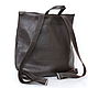 Urban Leather Backpack Large Casual Leather with Cosmetic Bag. Backpacks. BagsByKaterinaKlestova (kklestova). My Livemaster. Фото №4