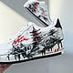 Кроссовки белые Nike Air Force унисекс, кастом, япония, ручная роспись. Кроссовки. Olgavolgoart. Роспись одежды и обуви. Кастом. Ярмарка Мастеров.  Фото №14