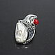 Bohemian Chic Pearl Coral Silver HC0037 Ring. Rings. Sunny Silver. My Livemaster. Фото №5
