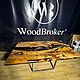 Столешница из слэба каратала и эпоксидной смолы 160х80. Столы. WoodBroker. Ярмарка Мастеров.  Фото №5