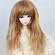 Order Doll wig, medium length, straight, blue. pavapro. Livemaster. . Blanks for dolls and toys Фото №3