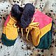 Fur sheepskin booties for stroller warm, Babys bootees, Moscow,  Фото №1