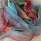 Pearl rose scarf, natural silk, hand-painted,45h160 cm, Scarves, Novosibirsk,  Фото №1