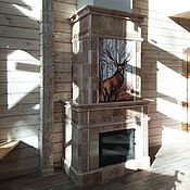 Для дома и интерьера handmade. Livemaster - original item A fireplace with a deer. Handmade.