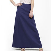 Одежда handmade. Livemaster - original item Basic long skirt made of 100% linen. Handmade.