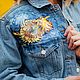 Denim jacket with a print of Vincent van Gogh. painted clothing. Outerwear Jackets. nataliadenimart. My Livemaster. Фото №6