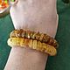 Medical bracelets made of amber, unpolished bracelet, discs, wire cutter,, Bead bracelet, Kaliningrad,  Фото №1