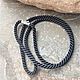 Nylon cord with silver lock 5 mm, Chain, Sochi,  Фото №1
