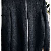 Мужская одежда handmade. Livemaster - original item knitted men`s jumper with zip. Handmade.