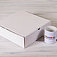 Коробка для высокого пирога 28х28х8,5 см из плотного картона, белая. Коробки. Упакуй-ка. Ярмарка Мастеров.  Фото №5