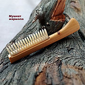 Сувениры и подарки handmade. Livemaster - original item Mustache Comb. Cypress and sperm whale tooth. Marshal`s Musket.. Handmade.