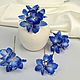 Order A set of pins of the blue hydrangea. PandaStudio (glossyfleur). Livemaster. . Hairpins Фото №3