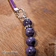 Necklace and earrings with natural stone 'Lilac morning'. Jewelry Sets. BijouSiberia. My Livemaster. Фото №6