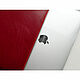 Чехол папка для MacBook Air, Pro Red. Чехол. Stitch & Leather. Интернет-магазин Ярмарка Мастеров.  Фото №2