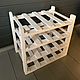 Shelf for wine for 16 bottles in white. Shelves. Color Wood. Online shopping on My Livemaster.  Фото №2