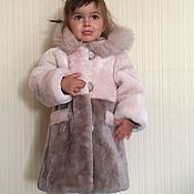 Одежда детская handmade. Livemaster - original item Fur coat for 2 years old from Mouton. Handmade.