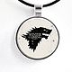 Кулон "Игра престолов. Эмблема Старков", Game of Thrones. Подвеска. ArtCraft and AniMiX. Ярмарка Мастеров.  Фото №6