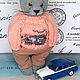 Кот Басик с мышкой ручной работы в технике Тедди. Тедди Зверята. Teddy Bear | Светлана Павлюкова. Ярмарка Мастеров.  Фото №5