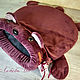 Bed - sleeping bag for a cat 'Bear' maroon, Lodge, Voronezh,  Фото №1