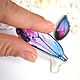 Order Transparent Earrings Night Dragonfly Wings Night Wings Epoxy Resin. WonderLand. Livemaster. . Earrings Фото №3