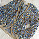Knitted jacket 'Gold on blue'. Jackets. Lena Aseeva Knit and Felt. My Livemaster. Фото №4