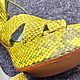 Women's platform sandals, Python skin. Slingbacks. SHOES&BAGS. Online shopping on My Livemaster.  Фото №2