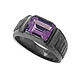 Ring 'Dark guardian' with amethyst, silver, Ring, Moscow,  Фото №1
