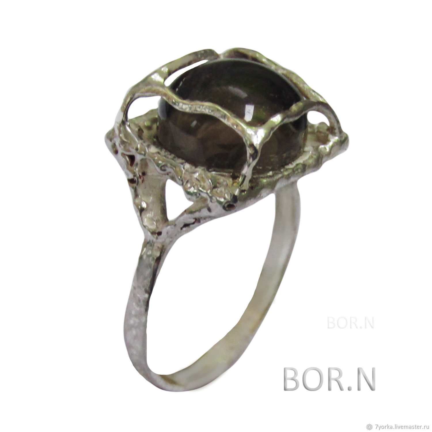 Silver ring with rauchtopaz, Ring, St. Petersburg,  Фото №1