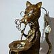 Forged sculpture ' cat fisherman', Garden figures, Zelenograd,  Фото №1