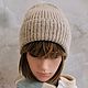 Вязаная шапочка из шерсти с кашемиром. Шапки. Марина (Knitted Comfort). Интернет-магазин Ярмарка Мастеров.  Фото №2