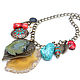 Order Large chain necklace coral agate leaf pearl turquoise red. Ritasdreams (ritasdreams). Livemaster. . Necklace Фото №3