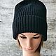Вязаная шапочка из шерсти с кашемиром. Шапки. Марина (Knitted Comfort). Интернет-магазин Ярмарка Мастеров.  Фото №2