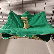 Зоотовары handmade. Livemaster - original item A two-storey hammock for rodents. Handmade.