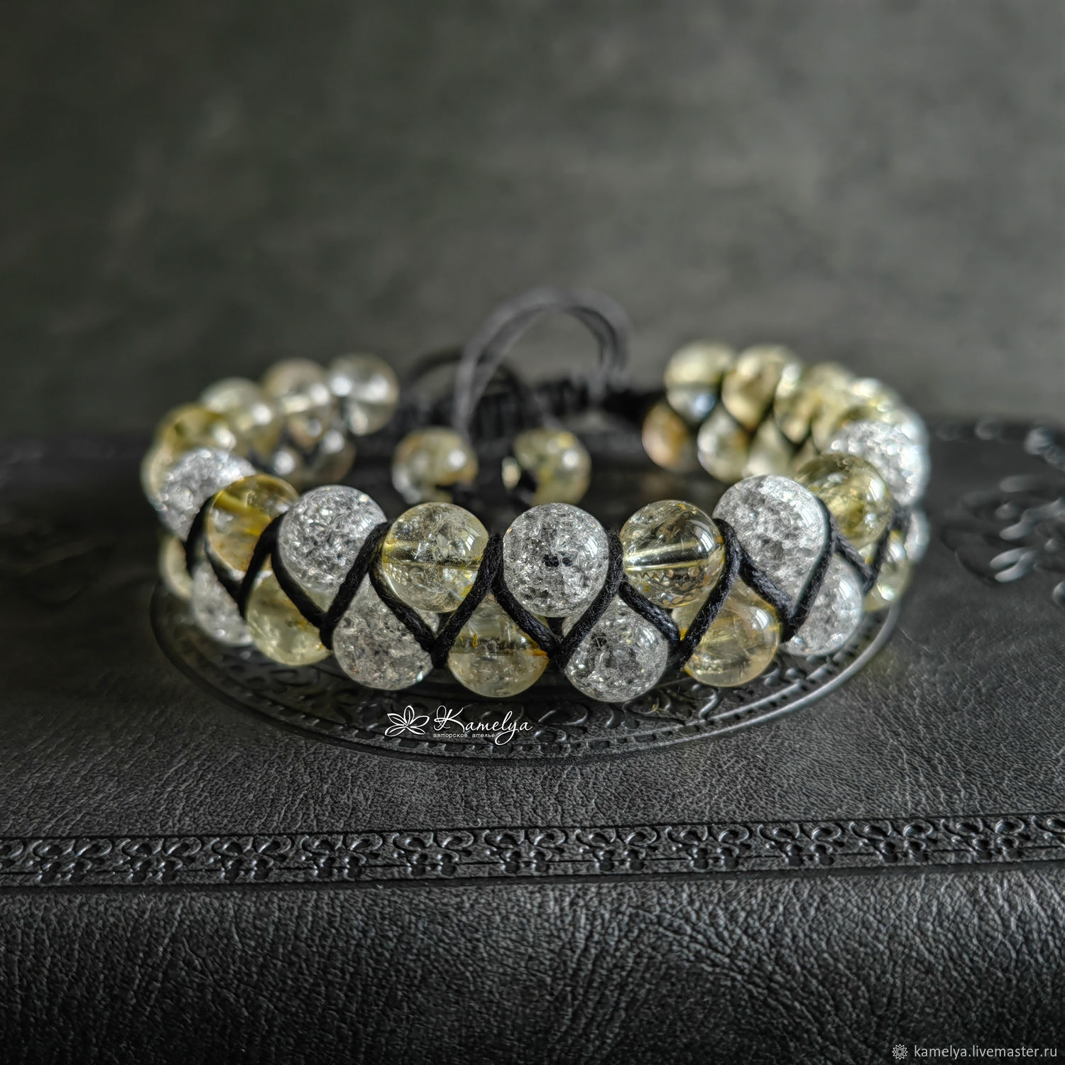 Shamballa Bracelet Shamballa 'Sunny' citrine, Bead bracelet, Yaroslavl,  Фото №1