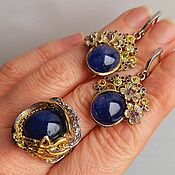 Украшения handmade. Livemaster - original item Sandra sets with natural sapphires. Handmade.