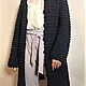 Кардиган вязанный  "Classic style" Ночное небо. Кардиганы. Ganskaia.. Интернет-магазин Ярмарка Мастеров.  Фото №2