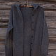 Grey knitted coat with hood iZVARA soft wool, cardigan. Coats. SolarisArtis. Online shopping on My Livemaster.  Фото №2