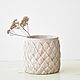 Concrete pot with the texture of the Leaves in the style of Provence, Country, Pots1, Azov,  Фото №1